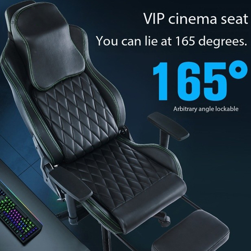 Gaming Chair Home Computer Chair Boys Footrest Reclining Game Lift Student Office Ergonomic Swivel Chair YS
