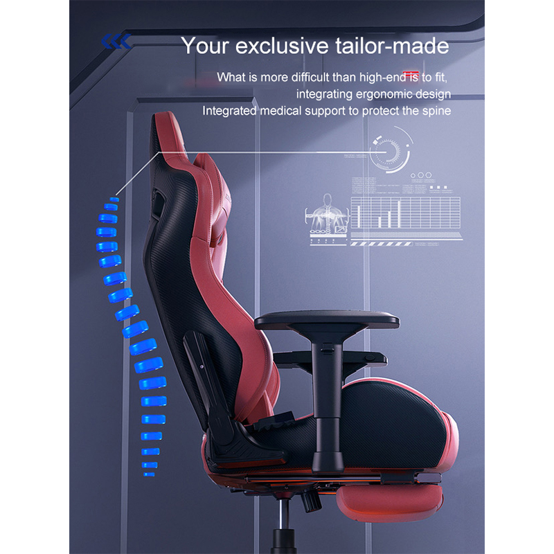 Anderste Red Flame Throne Gaming Chair Ergonomic Chair Home Comfortable Boss Chair Gaming Computer Chair